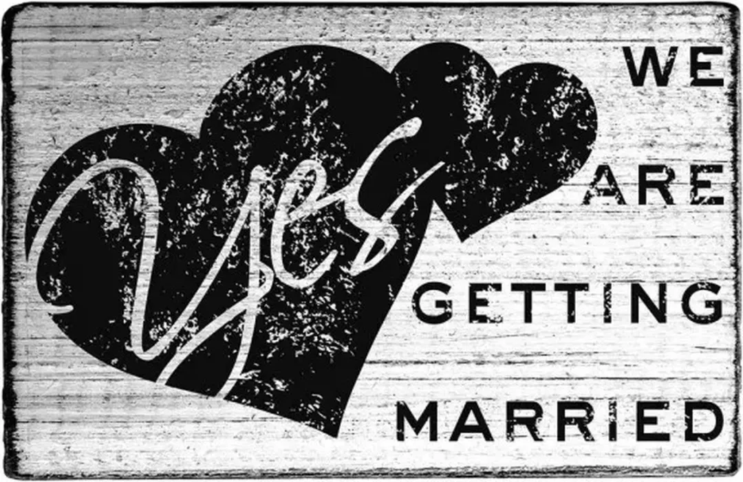Colop Vintage Stempel We Are Getting Married