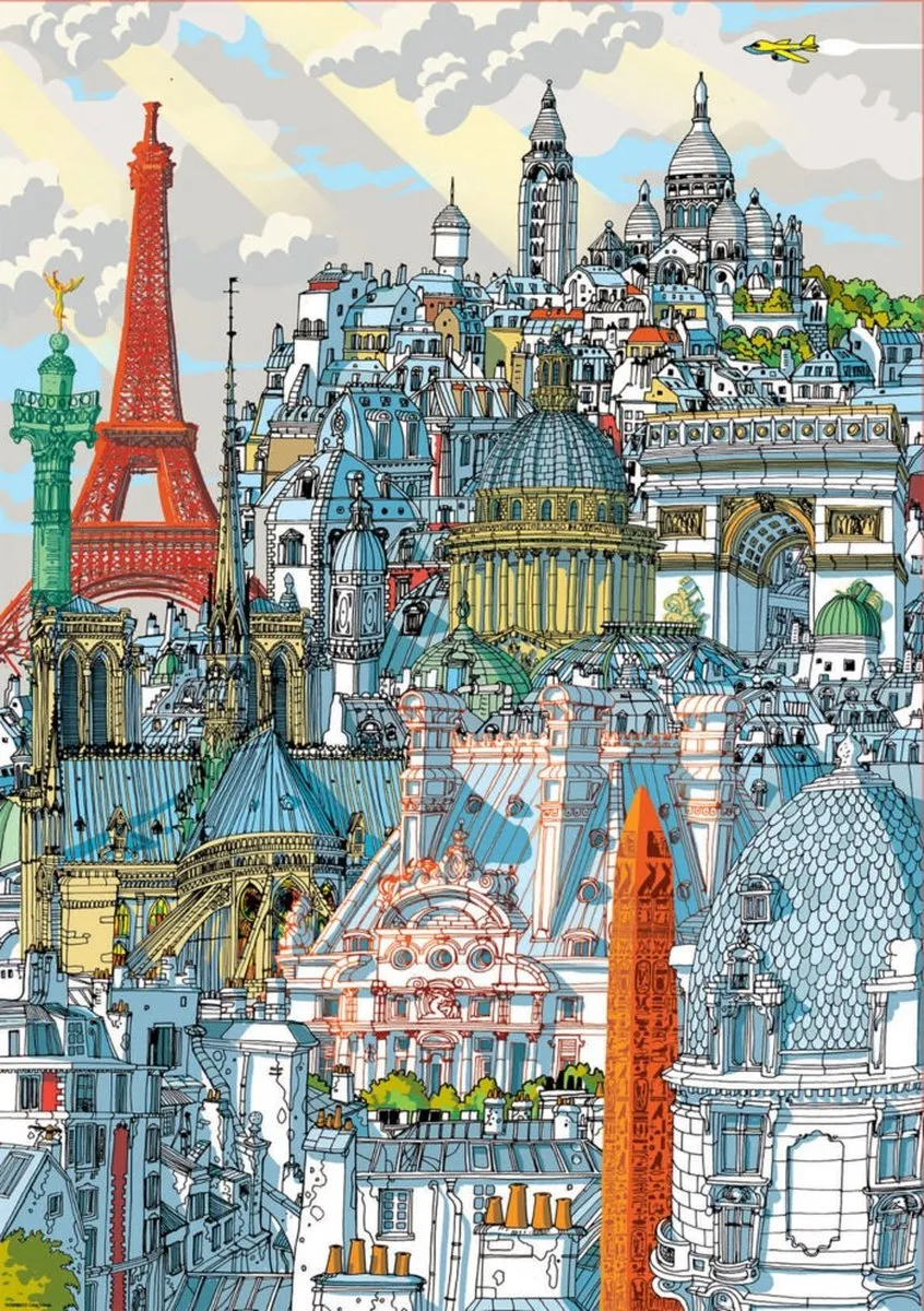 Educa Parijs Legpuzzel 1000 Stuks - Multicolor