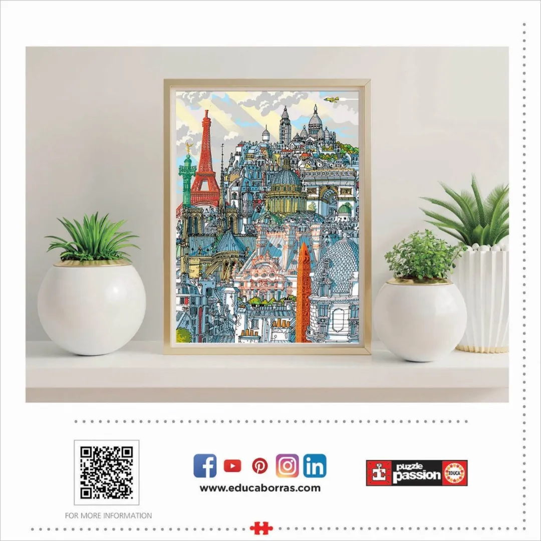 Educa Parijs Legpuzzel 1000 Stuks - Multicolor