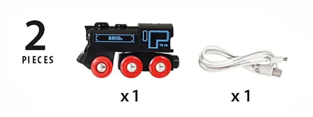 BRIO Oplaadbare Locomotief 33599 - Multicolor