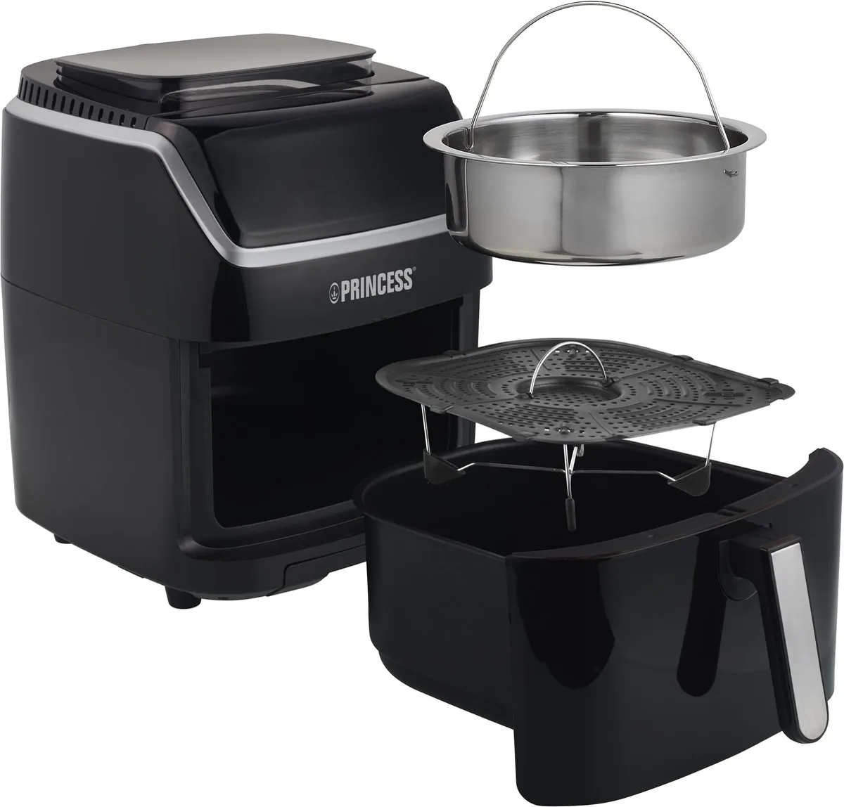 Princess 182080 Stoom Airfryer XXL - 1700W - 6.5L - Zwart