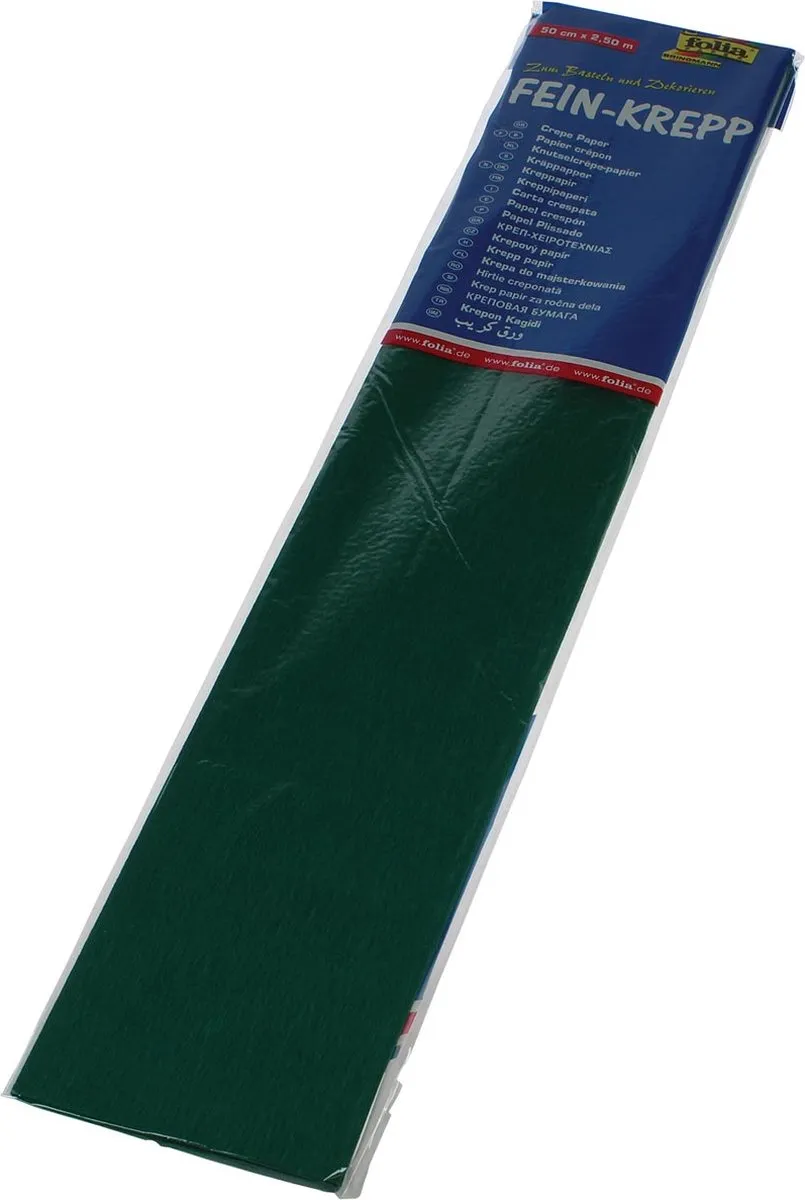 Folia Crêpepapier Mosgroen A4