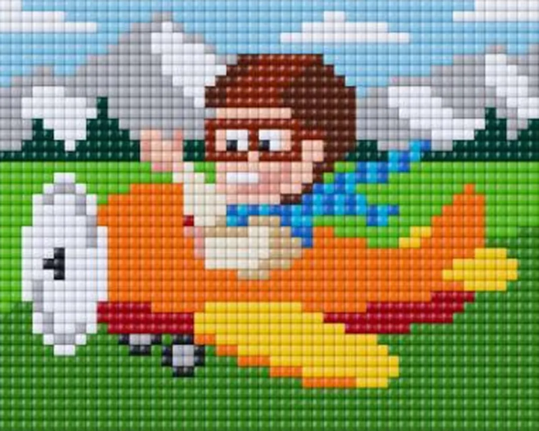 Pixelhobby XL Vliegtuig Geschenkset 28001 - 3 Stuks - Multicolor