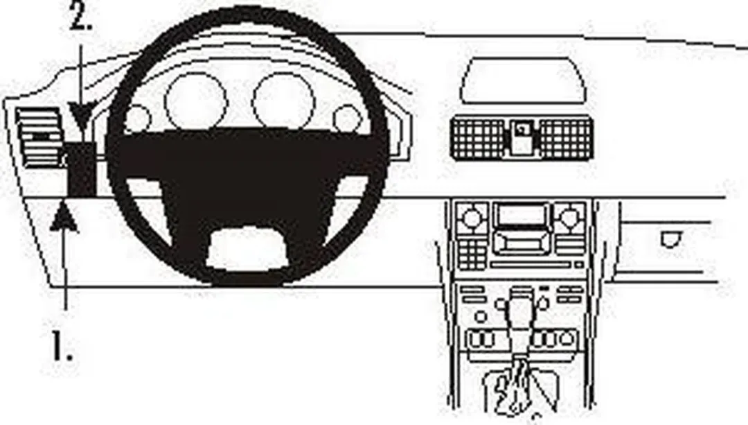 Brodit ProClip Volvo XC90 2002-2014 Linkerhouder - Zwart