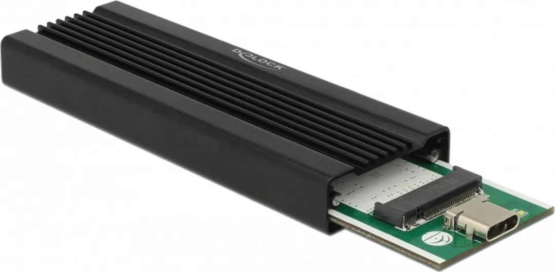 Delock DLCK-42600 M.2 NVMe Behuizing - USB-C - Zwart