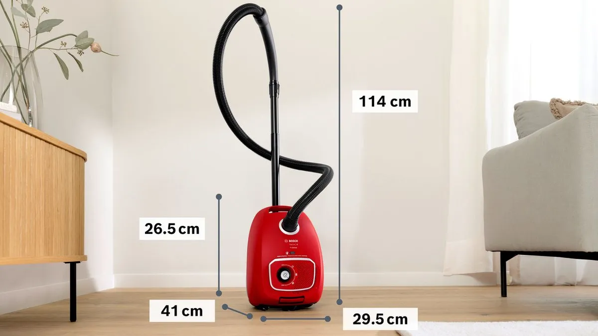 Bosch ProAnimal BGB41PET1 Stofzuiger met zak - Rood