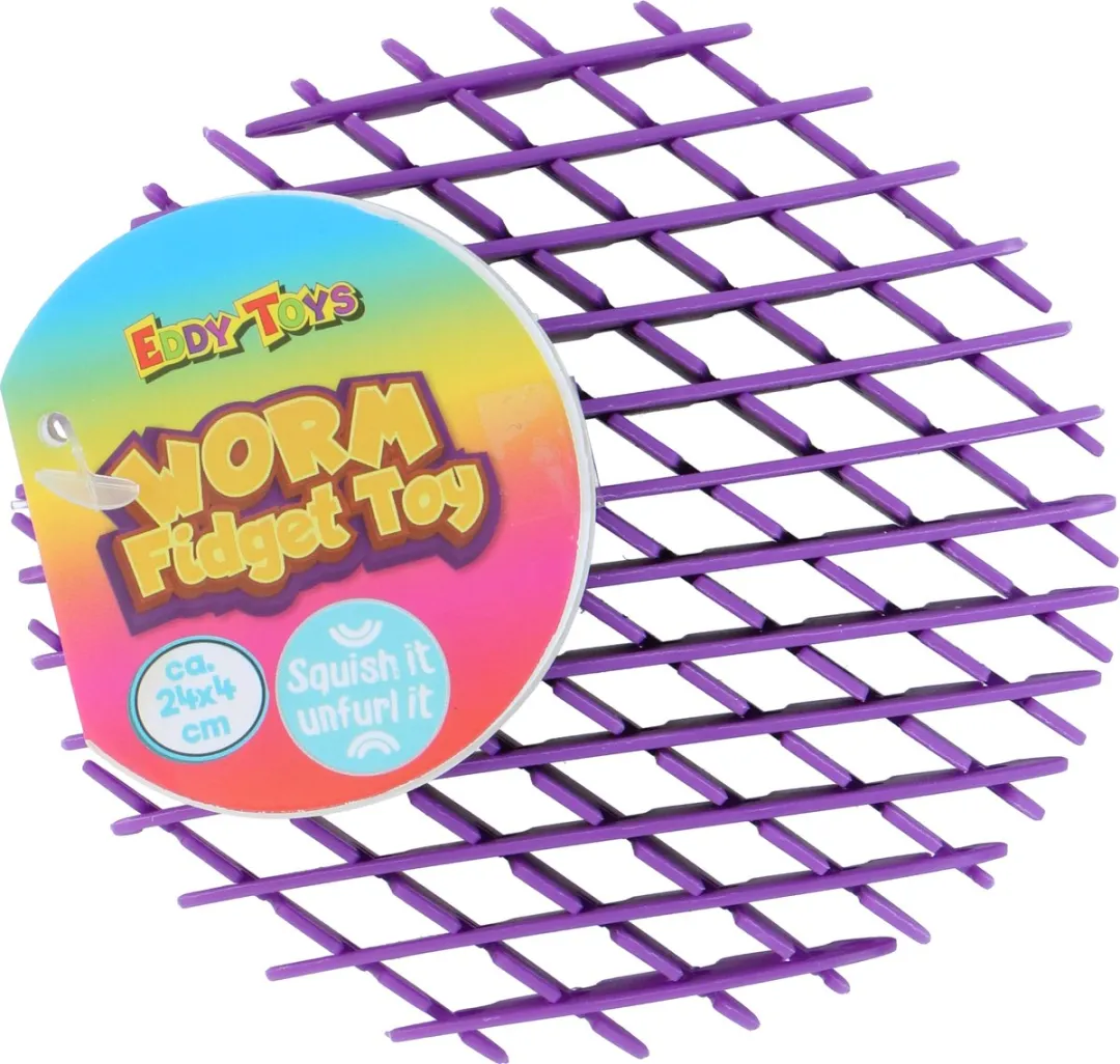 Eddy Toys Worm Fidget Toy 24x4cm - Multicolor - afbeelding 6 van 6