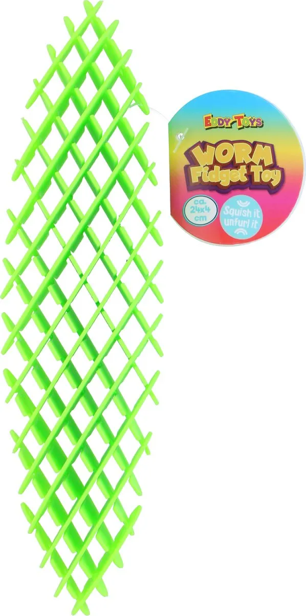 Eddy Toys Worm Fidget Toy 24x4cm - Multicolor