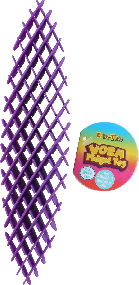 Eddy Toys Worm Fidget Toy 24x4cm - Multicolor