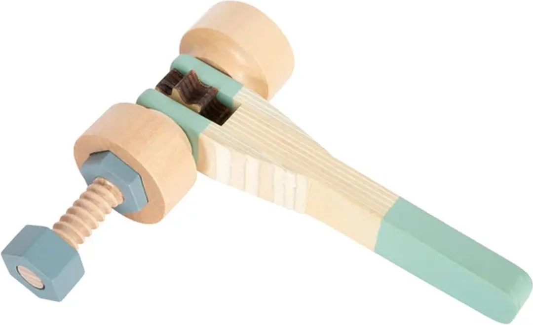 Small Foot Gereedschapsriem Nordic Houten Speelgoed - 15 Stuks Multicolor