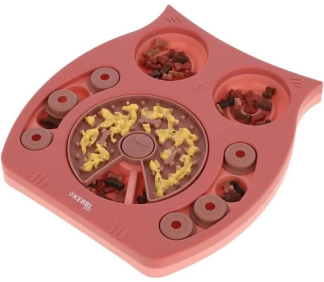 Denkspel/leerspel - KERBL - Owl - 30 x 28 cm - Zalmkleurig en bruin