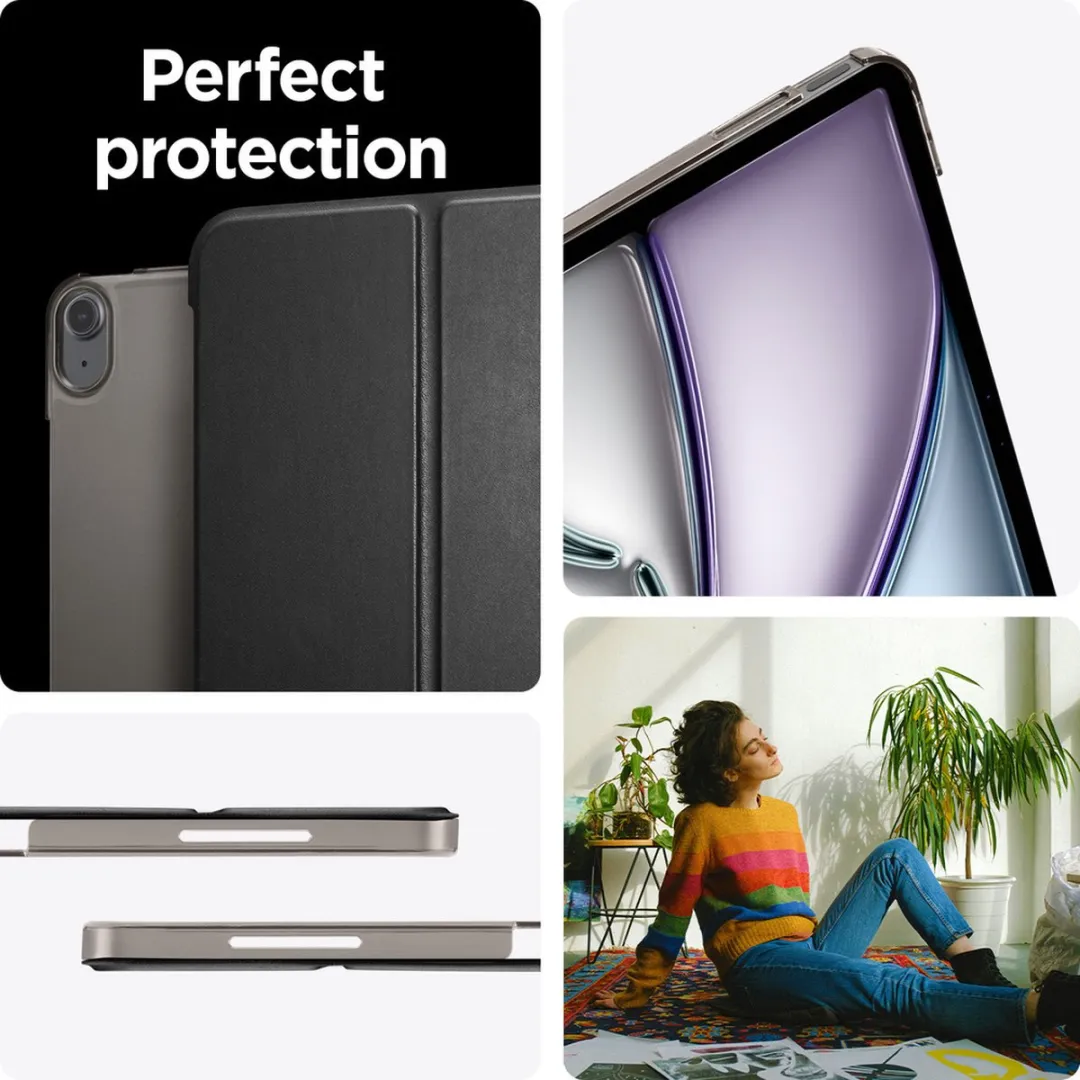 Spigen Smart Fold ACS07676 Hoes iPad Air 13 (2024) - Zwart