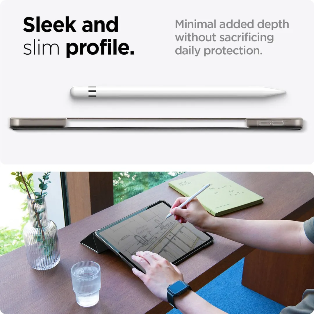 Spigen Smart Fold ACS07676 Hoes iPad Air 13 (2024) - Zwart