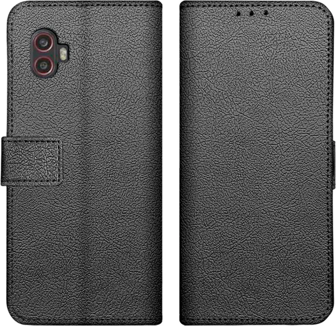 Just in Case Samsung Galaxy Xcover 6 Pro Bookcase Hoesje - 4 Pasjes - Zwart - afbeelding 6 van 6