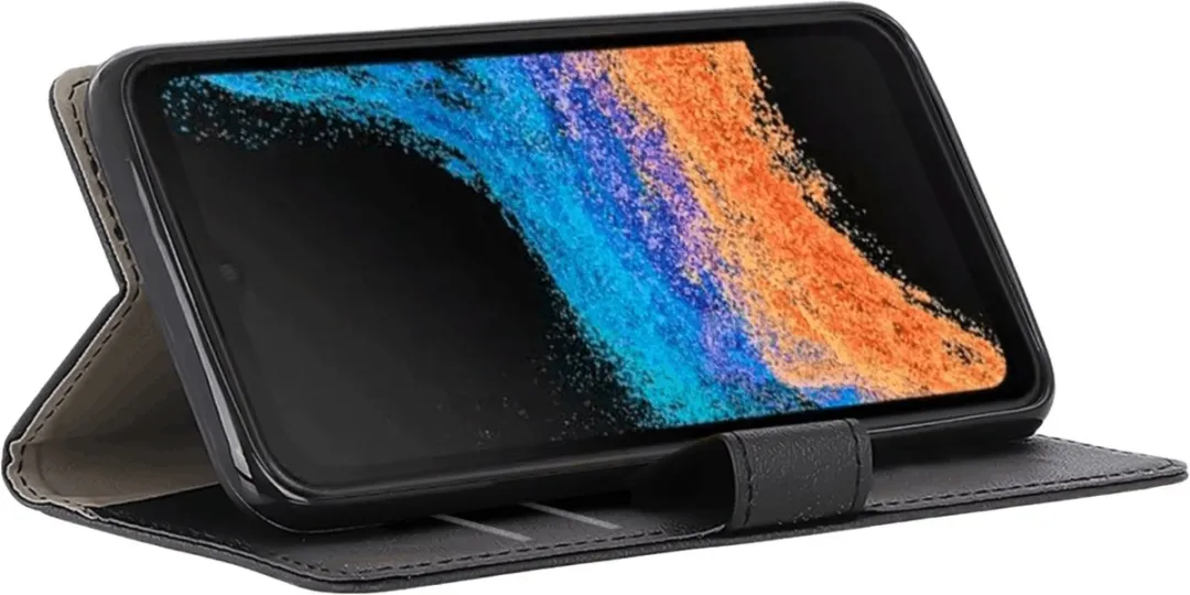 Just in Case Samsung Galaxy Xcover 6 Pro Bookcase Hoesje - 4 Pasjes - Zwart