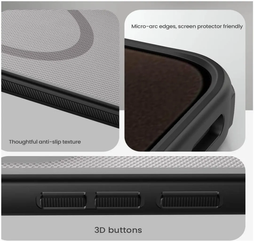 Nillkin Frosted Shield Hoesje Xiaomi 15T Pro - MagSafe/Qi2 - Transparant Zwart - afbeelding 6 van 6