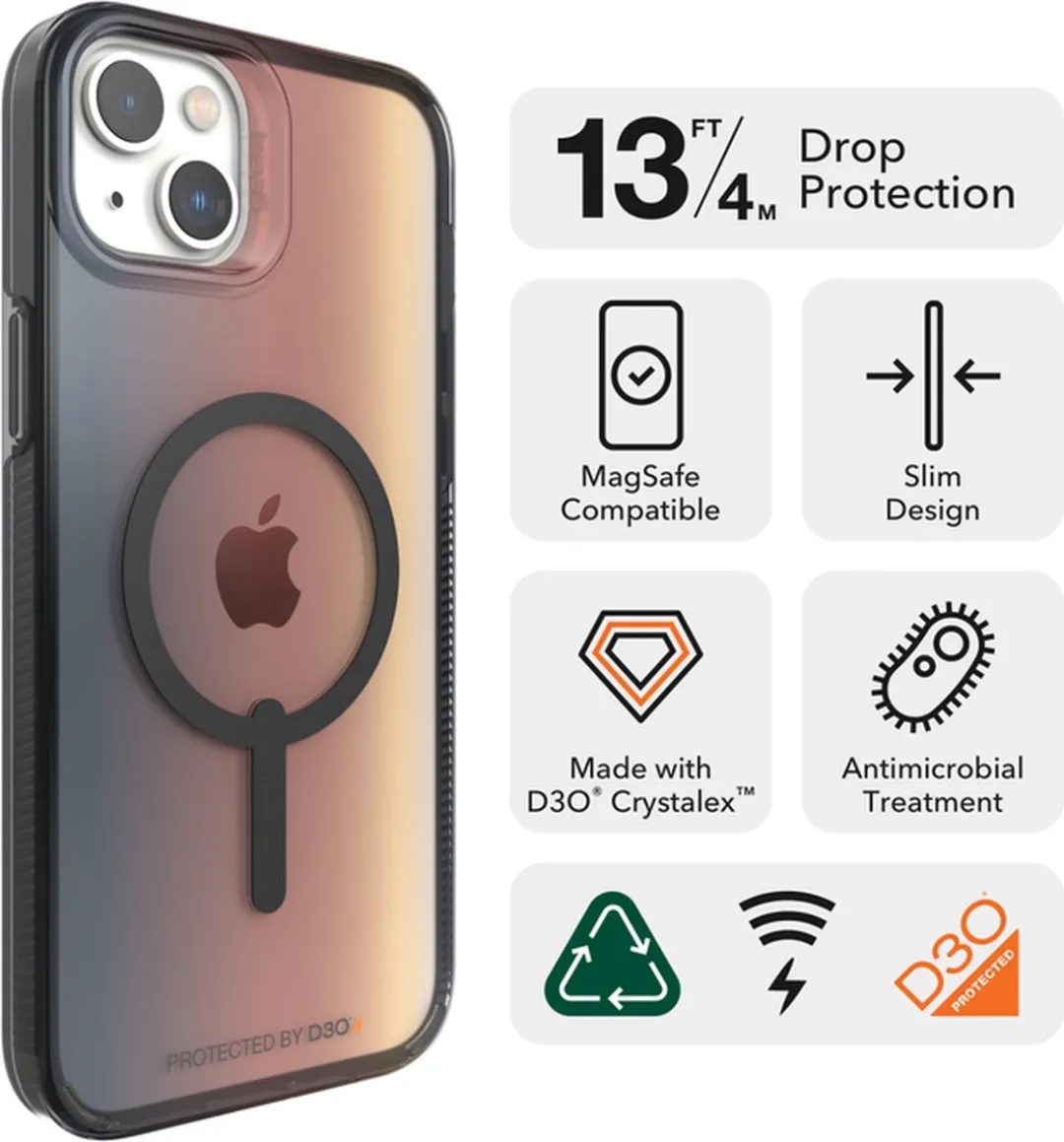 Gear4 Milan Snap MagSafe Backcase iPhone 14 Plus - Groen