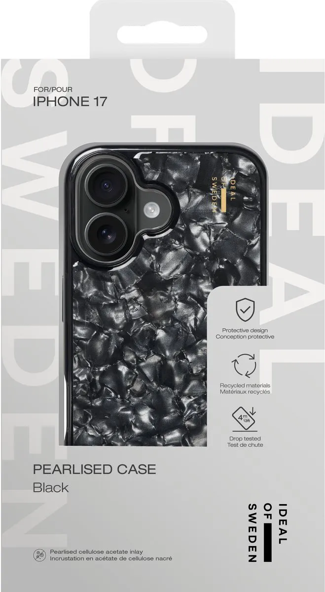 iDeal of Sweden Pearlised Case iPhone 17 - Zwart - afbeelding 2 van 6