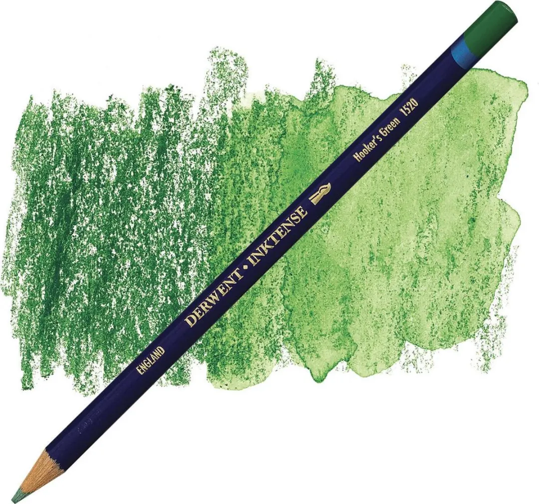 Derwent Inktense Hooker's Green Potlood 1 cm