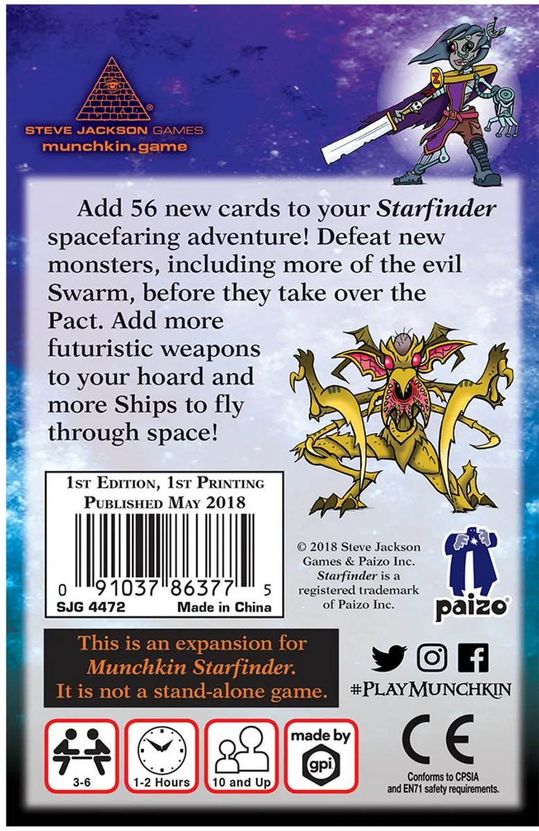 Steve Jackson Games Munchkin Starfinder 2 Far Out - Uitbreiding