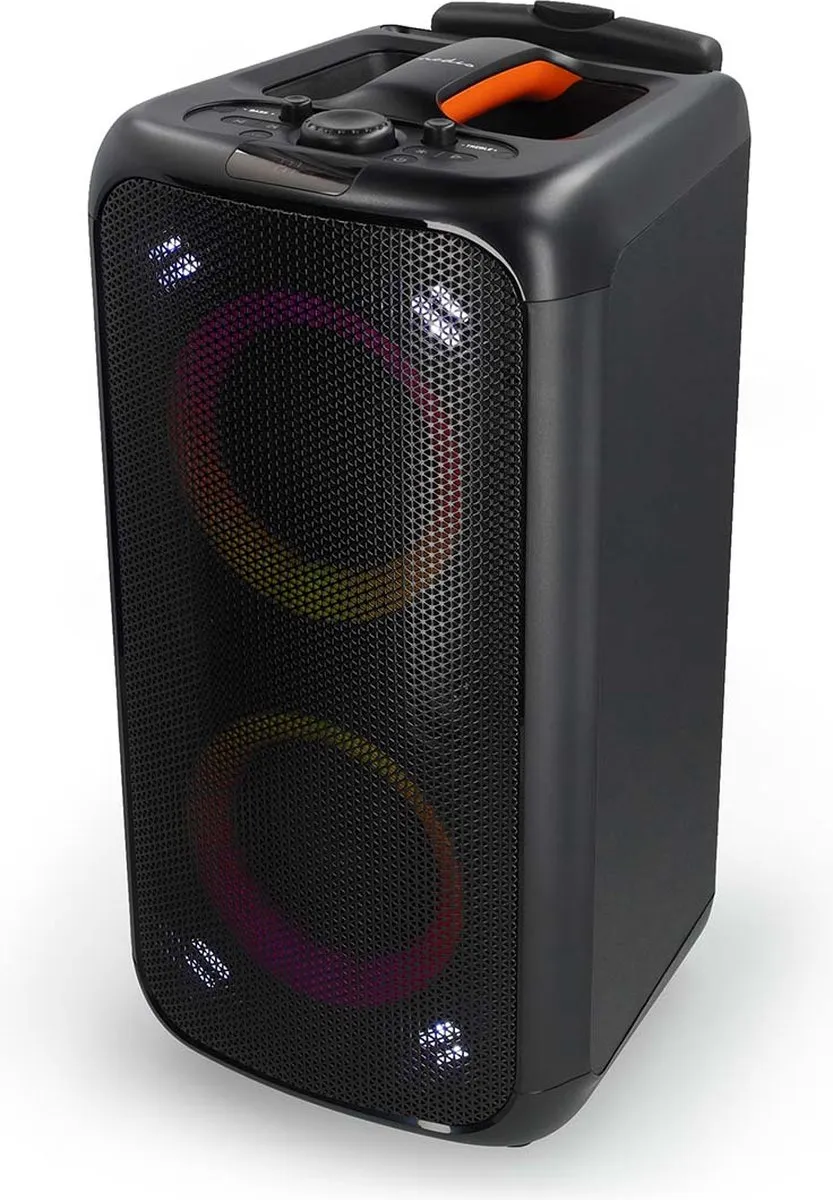 Nedis SPPT2480 Bluetooth Party Speaker 240W - Oranje/Zwart
