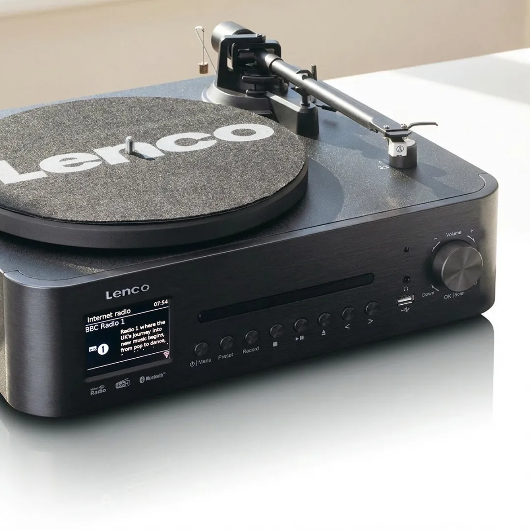 Lenco MC-760BK HiFi-set - DAB+/FM/Internetradio - CD/Bluetooth - 2x30W