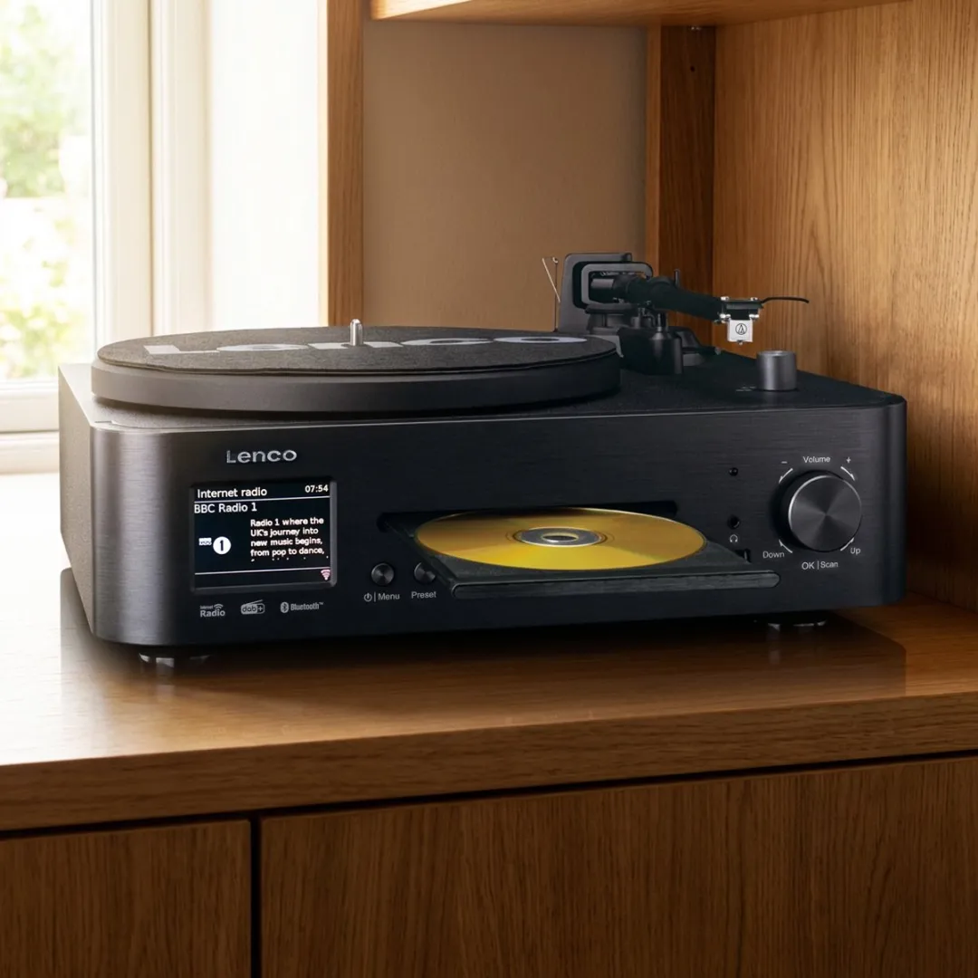 Lenco MC-760BK HiFi-set - DAB+/FM/Internetradio - CD/Bluetooth - 2x30W - afbeelding 6 van 6