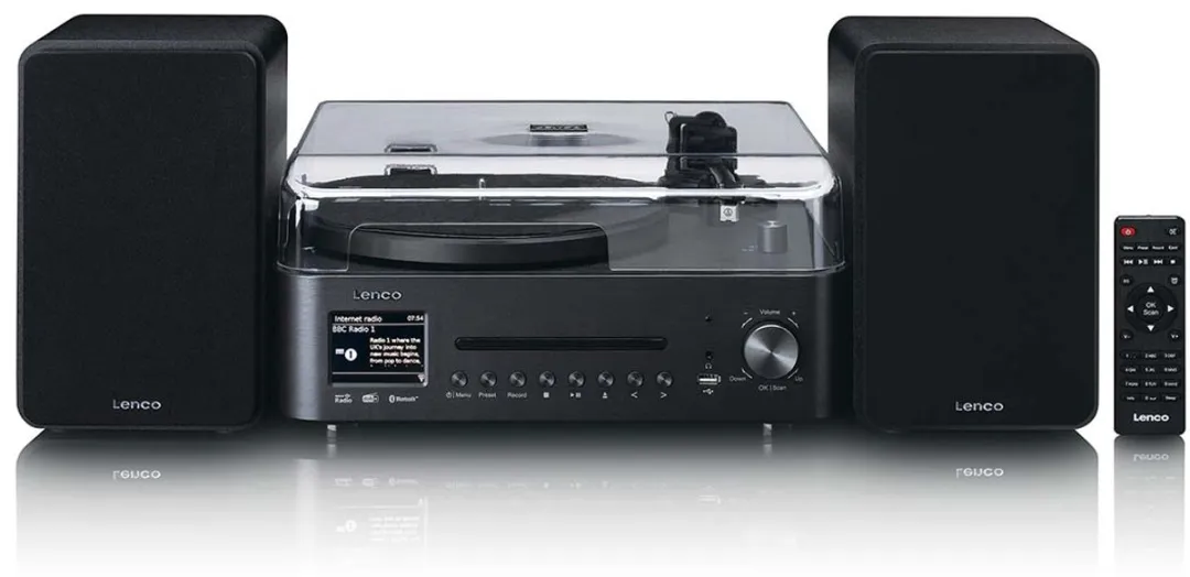Lenco MC-760BK HiFi-set - DAB+/FM/Internetradio - CD/Bluetooth - 2x30W