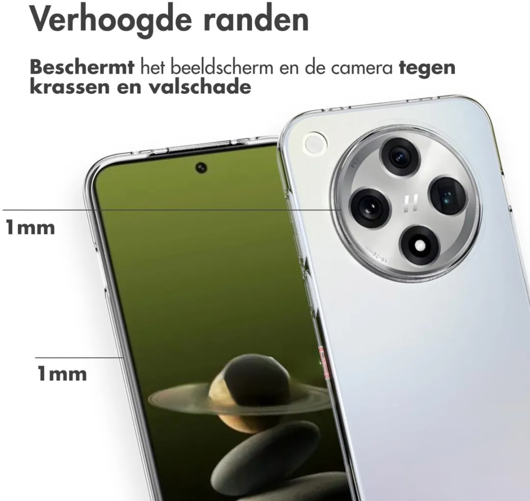 Accezz Hoesje Oppo Find X8 Pro - Transparant