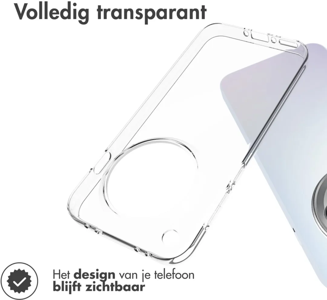 Accezz Hoesje Oppo Find X8 Pro - Transparant