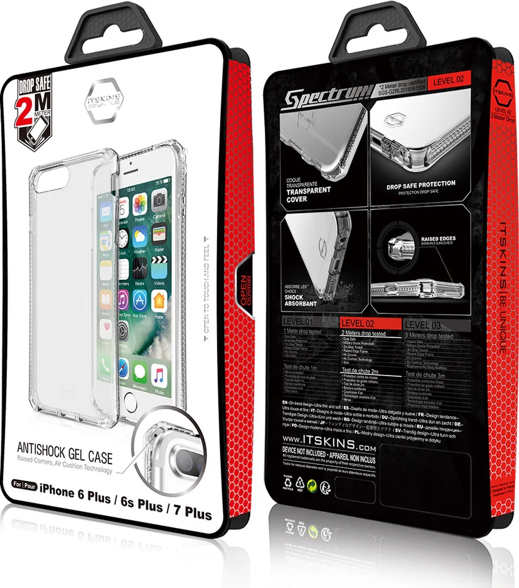 Itskins SpectrumClear Telefoonhoesje - Transparant - APPP-SPECM-TRSP