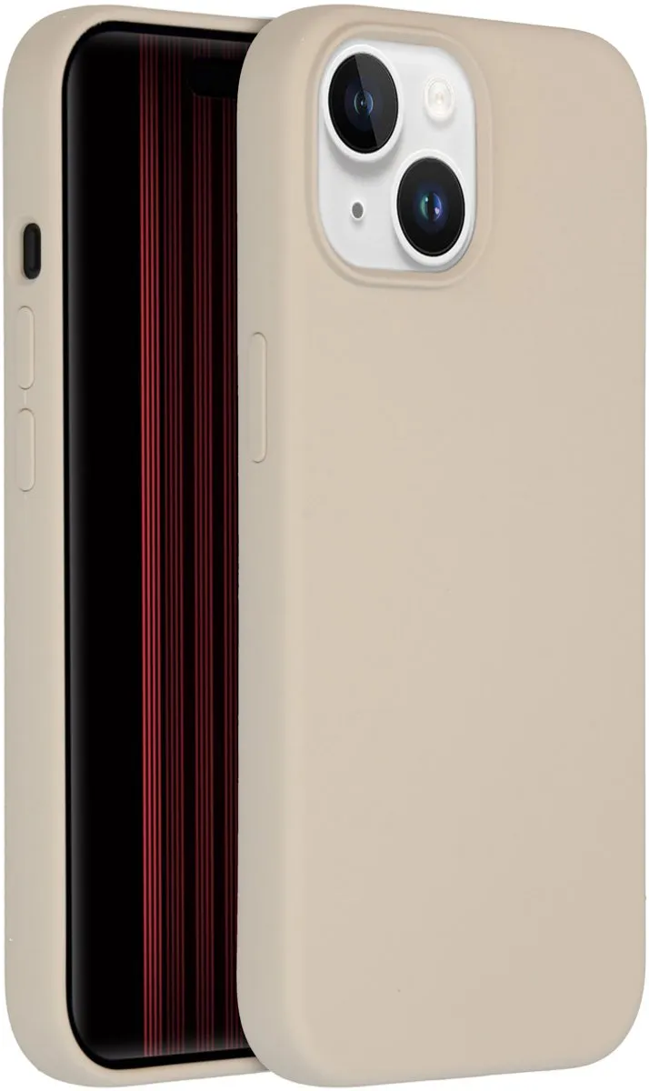 Accezz Hoesje iPhone 15 Liquid Silicone Stone