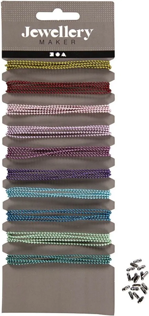 Creativ Company Balletjesketting Set 10x80cm - Multicolor