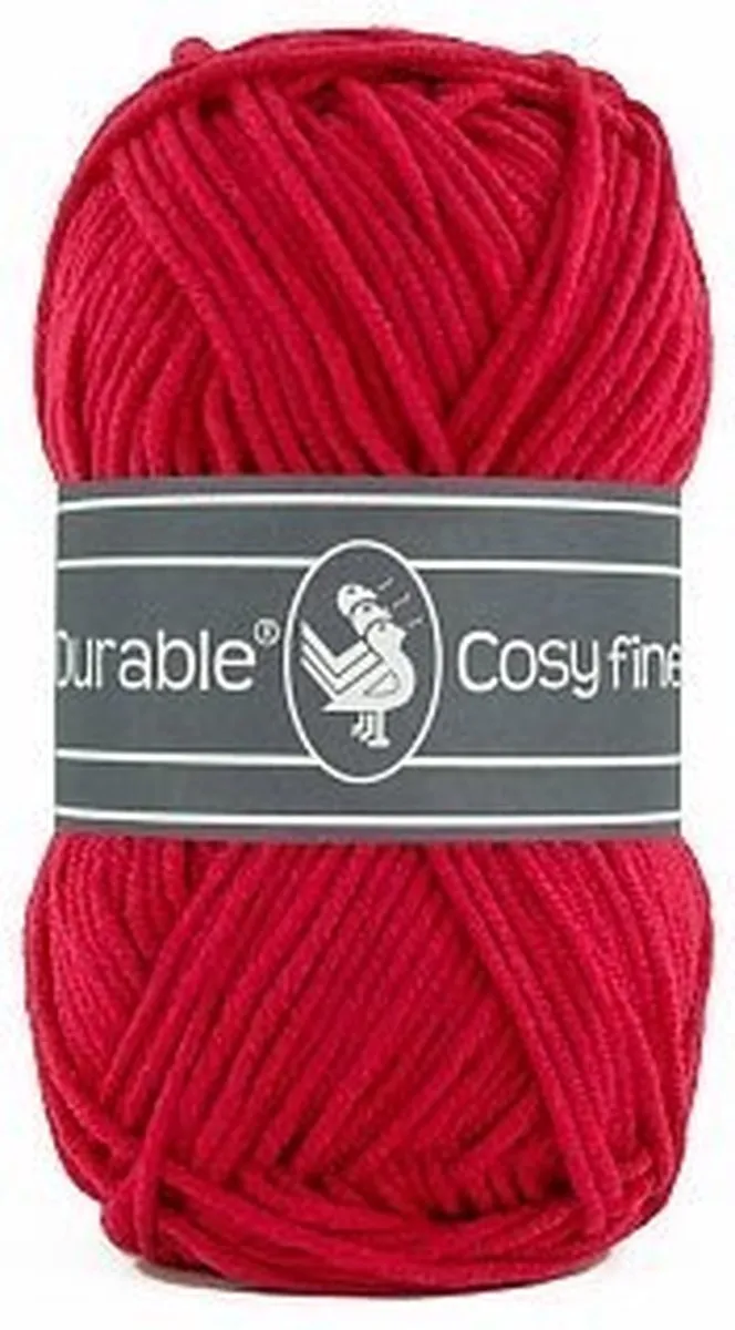 Durable Cosy Fine Deep Red