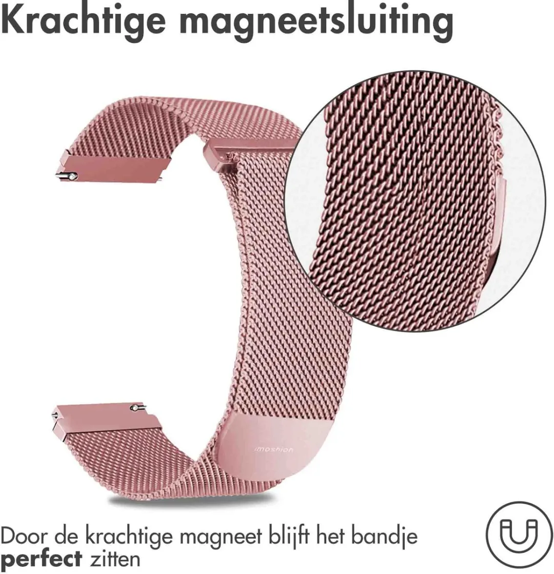 Imoshion Milanees Magnetisch Bandje 22mm - S - Roze