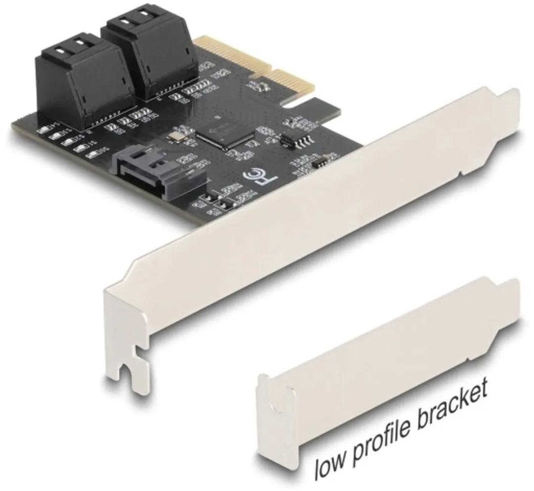 Delock PCIe x4 naar 5x SATA Controller