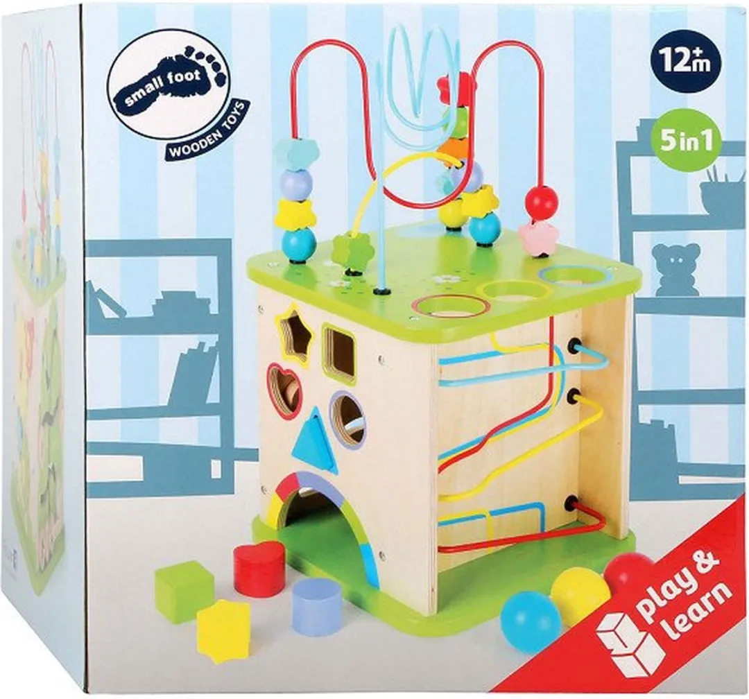 Small Foot Houten Activiteitenkubus 10605 - Multicolor