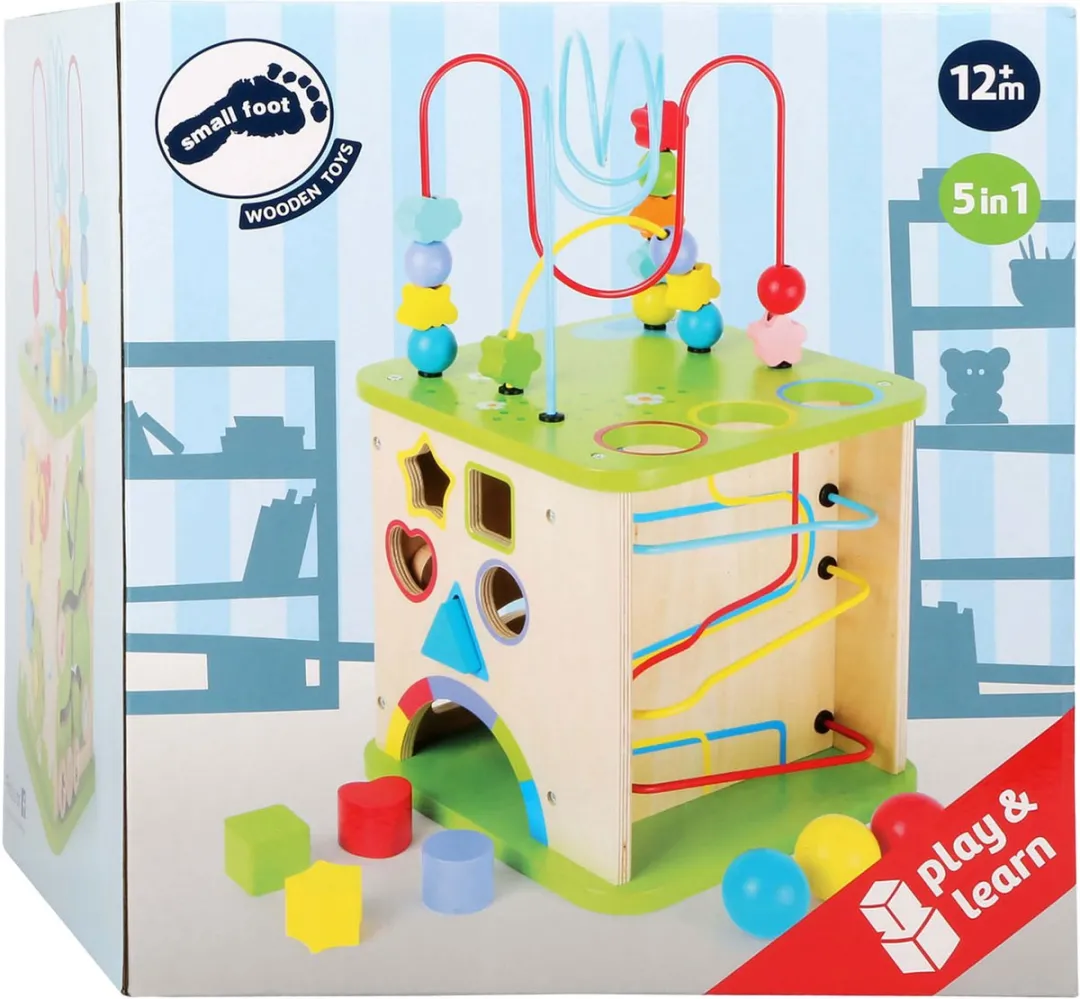 Small Foot Houten Activiteitenkubus 10605 - Multicolor