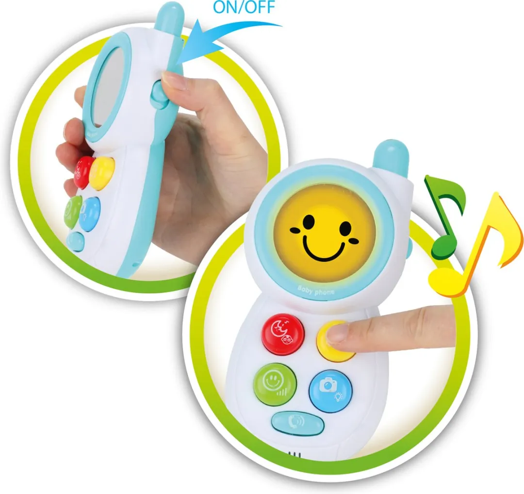 Toi-Toys Babytelefoon Junior 13cm - Wit