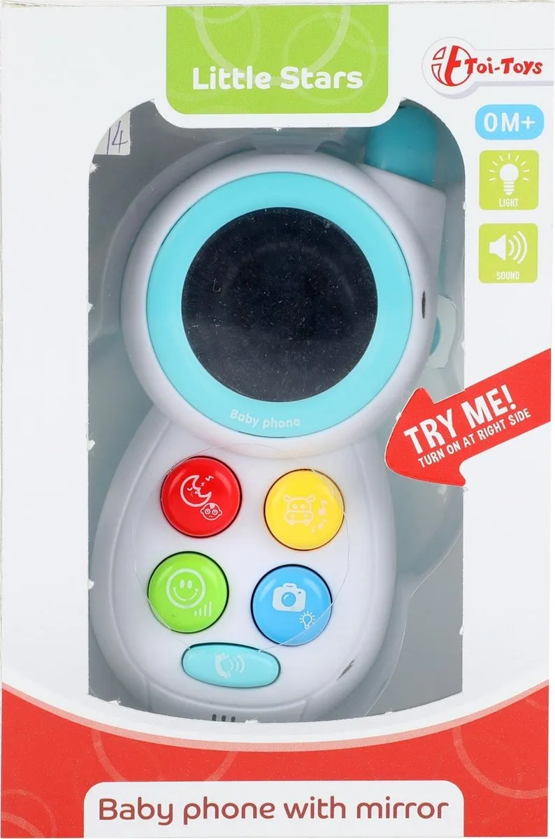 Toi-Toys Babytelefoon Junior 13cm - Wit