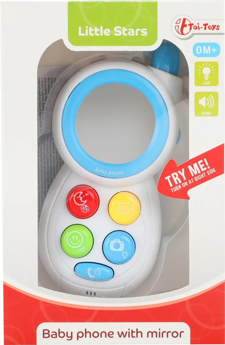 Toi-Toys Babytelefoon Junior 13cm - Wit