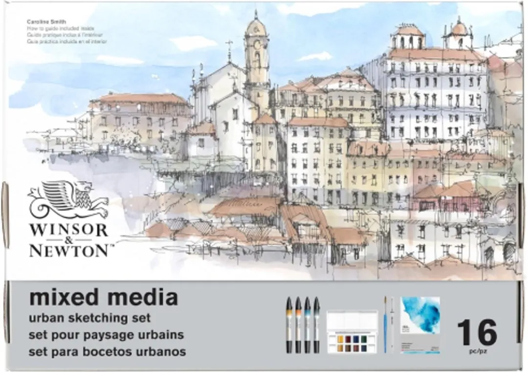 Winsor & Newton Mixed Media Urban Sketching Set 16-delig