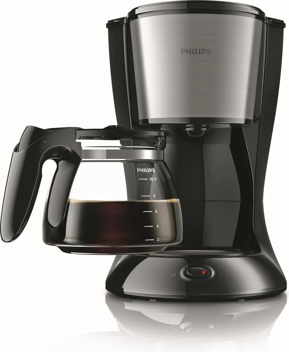Philips Daily HD7462/20 Koffiezetapparaat 15 Kopjes - 1,2L - Zwart/Zilver