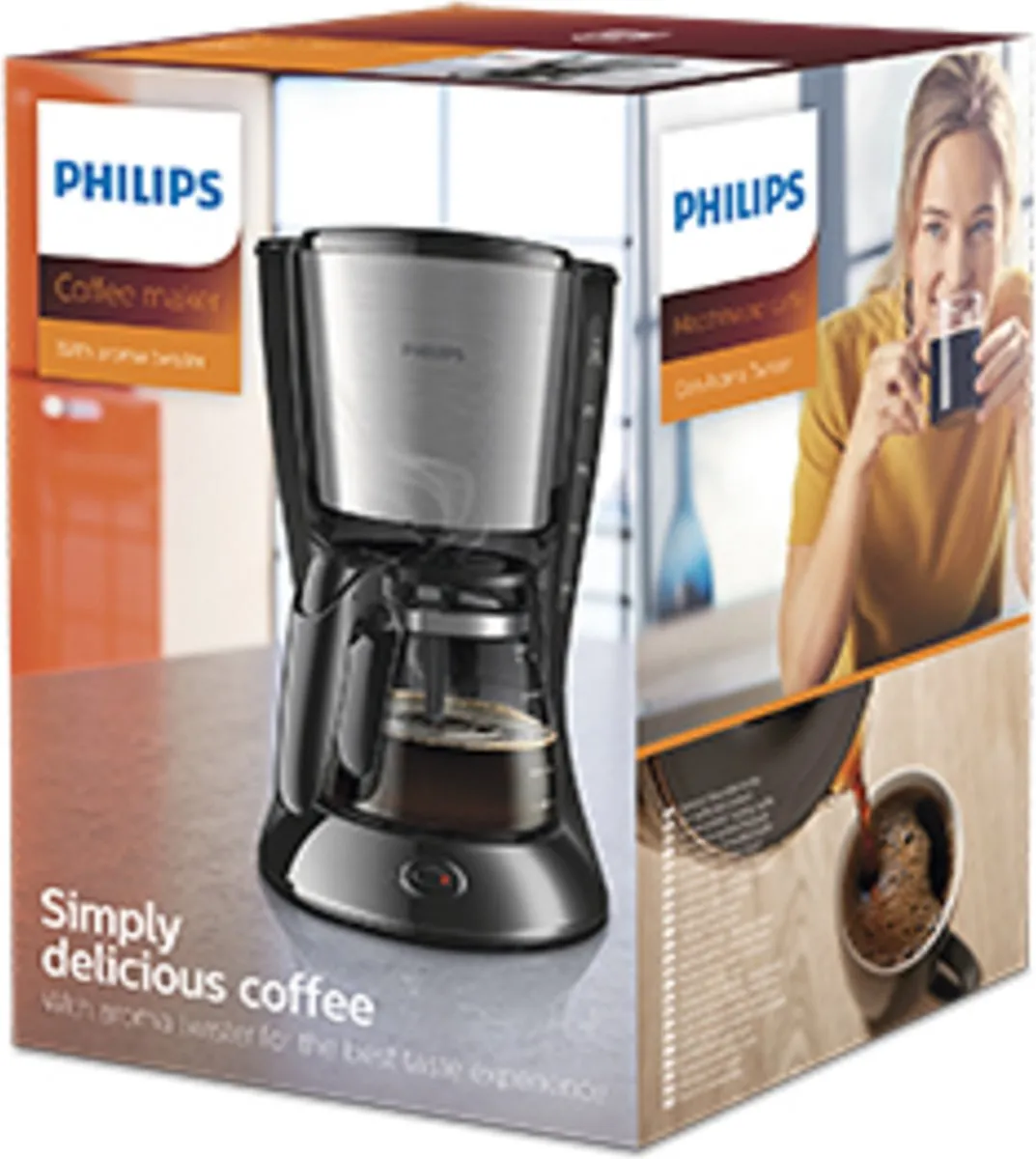 Philips Daily HD7462/20 Koffiezetapparaat 15 Kopjes - 1,2L - Zwart/Zilver - afbeelding 6 van 6