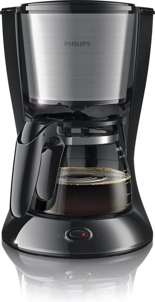 Philips Daily HD7462/20 Koffiezetapparaat 15 Kopjes - 1,2L - Zwart/Zilver