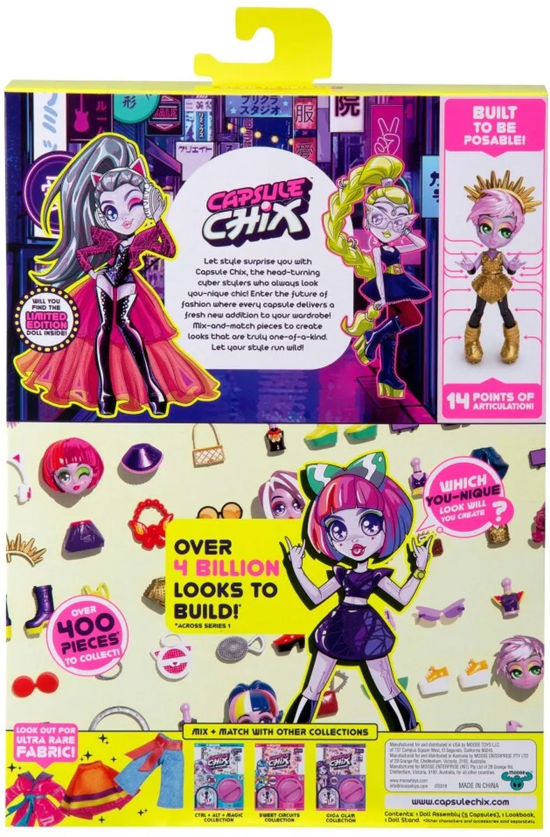 Moose Toys Capsule Chix Ram Rock Fashionpop - Assorti