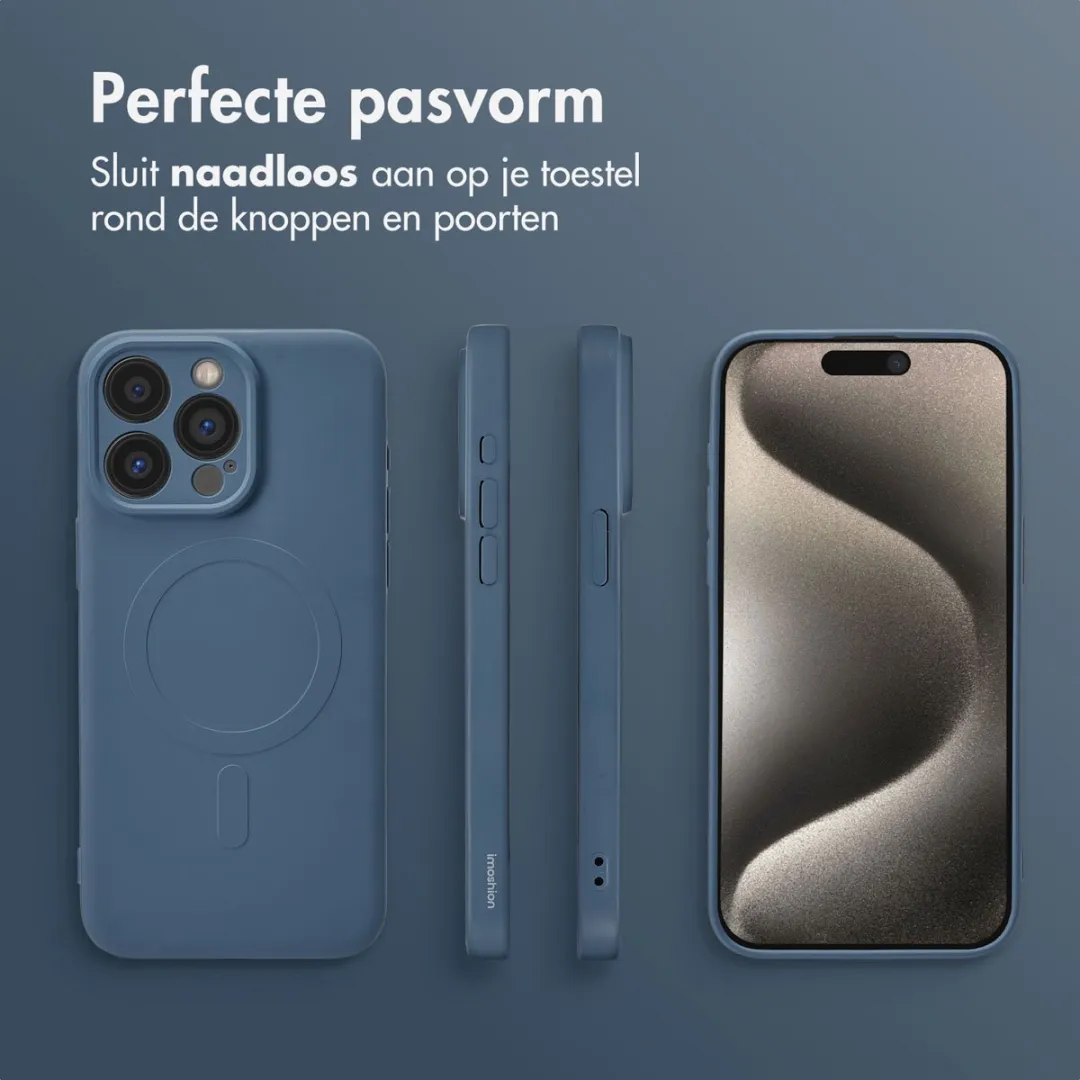 Imoshion Hoesje iPhone 15 Pro Max - MagSafe - Donkerblauw - afbeelding 6 van 6