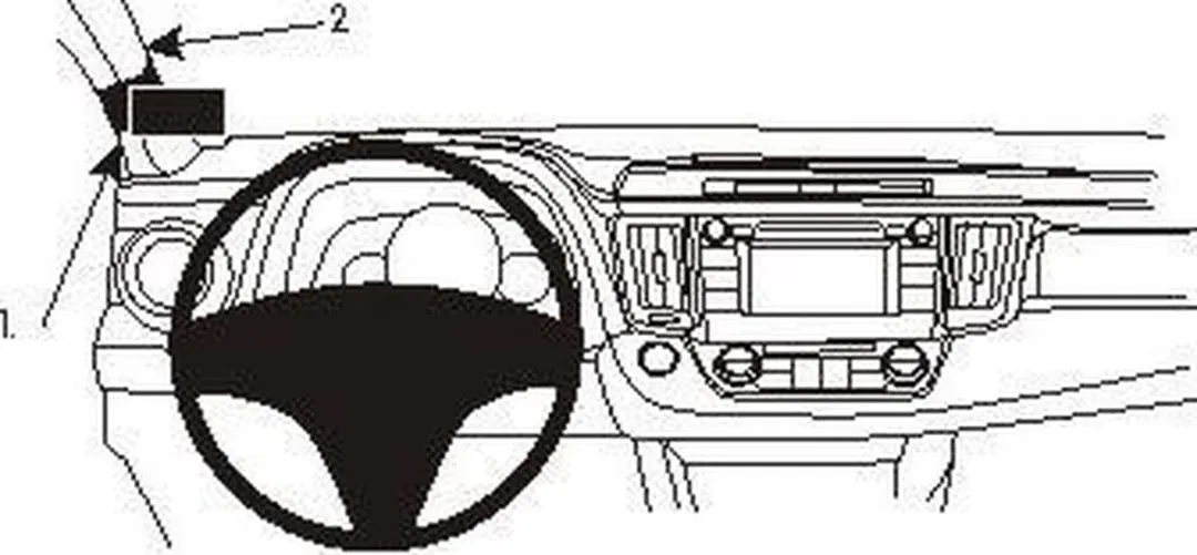 Brodit ProClip Toyota RAV4 2013-2018 Houder - 804894 - Zwart