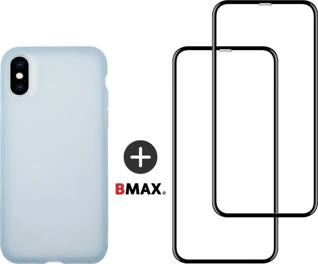 BMAX iPhone XS Max Telefoonhoesje Lichtblauw