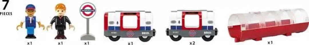 Brio Metro van Londen Treinset - 7-delig Multicolor